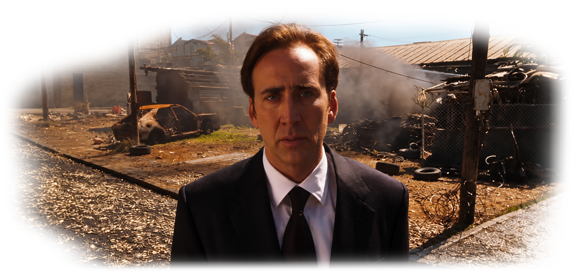 Lord of War: Yuri Orlov in a smoke-filled street