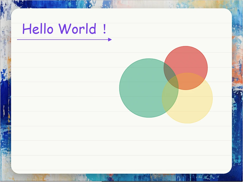 CanvasCast finished Hello World composition